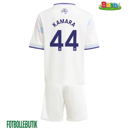 Aston Villa Boubacar Kamara #44 Tredjeställ Barn 2025-26 Kortärmad (+ Korta byxor)